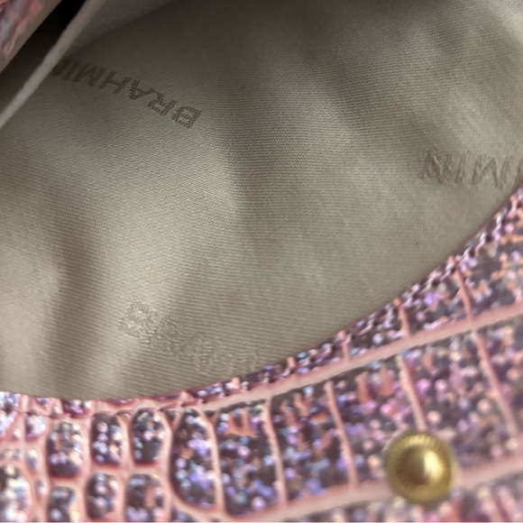 Brahmin Pixie Dust Melbourne Mini Envelope Case NWT Pink Iridescent - Picture 4 of 4